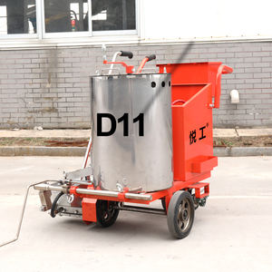 Mit CE D11 Shanghai Heißschmelz Straßenmarkierungsmaschine Bürgersteig-Sprühdose Handdruck-Thermoplastik-Straßenmarkierungsmaschine - Product Image 5