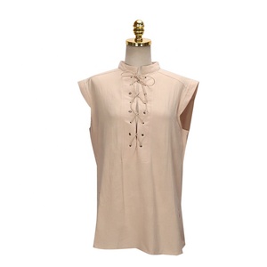 <span class=keywords><strong>Camiseta</strong></span> medieval sin mangas para hombre, disfraz de Cosplay de Halloween, Tops con cordones Punk, chaleco de decoración Medieval de <span class=keywords><strong>arquero</strong></span>, puesta en escena - Product Image 2