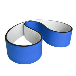 Etiketleme makinesi için özelleştirilmiş PU zamanlama kemeri mavi kumaş ve siyah kauçuk köpük sünger konveyör OEM desteği - Product Image 5