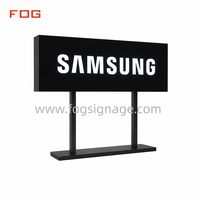 Enseigne lumineuse LED de bureau personnalisée avec logo, boîte à lumière 3D en acrylique, présentoir de comptoir pour magasin de détail de marque