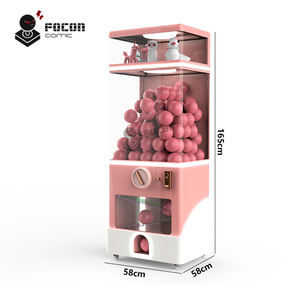 Pequeña máquina expendedora automática Lucky Gachapon Juguetes de acero inoxidable Premios Gachapon Venta de <span class=keywords><strong>valor</strong></span> multidivisa - Product Image 2