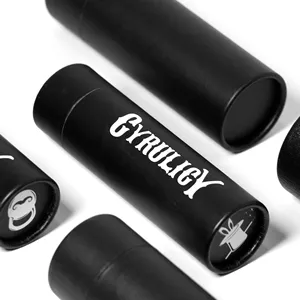 Eco Friendly Cardboard black craft round paper tube package with push up Tubes design for Wine