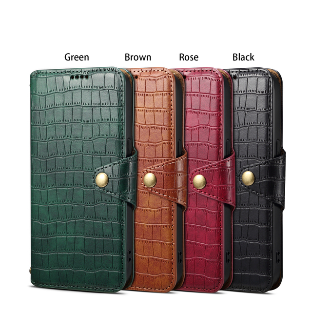 Denior Luxury Patterned PU Leather Wallet Stand Phone Case Compatible with Galaxy S26, S25, S24, S23 Series
