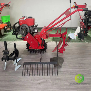 Anti-slip crawler-type diesel push-type tractor with small power for <b>cultivation</b>, equipped with various attachments, used for pl - Product Image 6