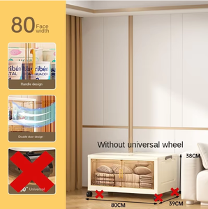 Thiết kế ZD803-1 hiện đại không lắp đặt Tủ lưu trữ gấp 1 lớp Kệ nhựa dung tích 10-20l cho đồ chơi gia dụng - Product Image 5