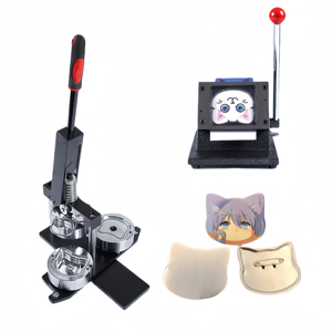 Kit de Máquina para Hacer Imanes Cuadrados para Refrigerador y Chapas con Formas Especiales HXD con Cortador de Papel para Moldes, 30 kg, 1 Año de Garantía - Product Image 2