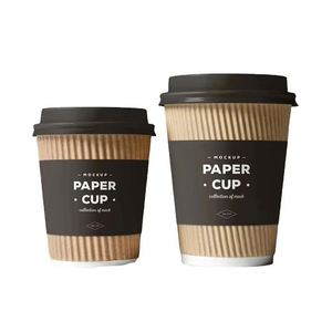 Gobelets en carton épais et durables de 8 oz, personnalisables, pour café, crème glacée, biscuits, salades, collations, pour un usage quotidien, 6 oz, 7 oz, 9 oz, 10 oz, 12 oz - Product Image 6