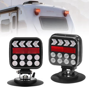 Feux de signalisation de freinage à LED magnétiques réglables rechargeables 12V 24V pour camions, bateaux, véhicules de loisirs, caravanes - Product Image 1