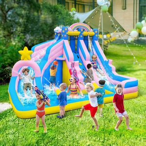 <span class=keywords><strong>Château</strong></span> gonflable RTS Oxford pour enfants, avec toboggan et piscine, idéal pour les fêtes et les jeux en extérieur dans le jardin. - Product Image 4