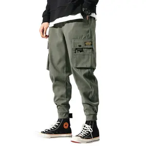 Mens Cargo Pants OEM ODM Fashion Custom Mens Clothing Tactical Pants Multi Pockets Hip Hop Cargo Jogger Pants For Men Mens Pants