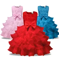 Đầm Hoa 3d Không Tay Màu Trơn Cho Trẻ Em Váy Ngủ Cho Trẻ Em Váy Cưới