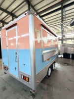 Remorque alimentaire mobile personnalisée entièrement équipée, remorque de restauration complète avec équipement de cuisine, pour snacks, bonbons et chips
