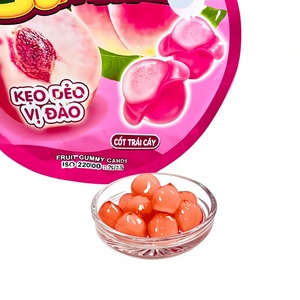 OEM ODM Halal 150g Magic Peel Peach <b>Gummy</b> <b>Candy</b> Juicy Layered Soft Chewy Private Label Factory Looking for Distributors - Product Image 1