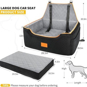 Hondenbed & zitkussen van stevige stof, slaapcomfort voor middelgrote honden, all-season huisdierveiligheidszitje - Product Image 5