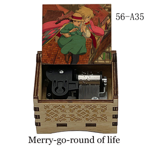 Caja Musical Howls Castillo móvil Caja de música Tema musical Canción Merry-Go-Round para Navidad Año Nuevo Regalo de vida único - Product Image 6