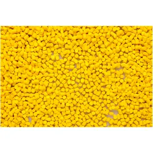Cina kualitas tinggi plastik kuning Masterbatch pp panel pp pelet plastik kuning Masterbatch