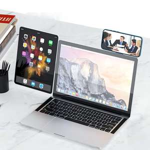 Support magnétique flexible réglable pour ordinateur portable et iPad, support de téléphone portable pliable pour tableau de bord de voiture, utilisation sur bureau, en alliage d'aluminium, portable - Product Image 2