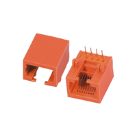 Conector Modular GLGNET 8P8C Rj11, Conector Ethernet Dorado con 6 Pines, Conector de Red RJ12 con Contactos de Cobre y Carcasa de ABS