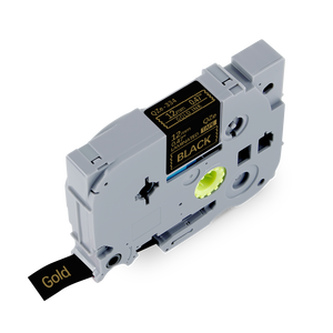 Vente <span class=keywords><strong>en</strong></span> <span class=keywords><strong>gros</strong></span> Ruban d'étiquettes laminé 12mm x 8m compatible pour <span class=keywords><strong>Brother</strong></span> <span class=keywords><strong>P</strong></span>-<span class=keywords><strong>touch</strong></span> TZe-334 TZ-334 TZ334 Or sur cartouche d'étiquettes noire - Product Image 3