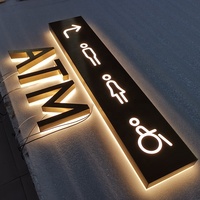 Panneau publicitaire personnalisé, panneaux de séparation, salles de séparation, boîtes lumineuses, pour toilettes, magasins, hôtels