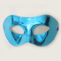 Masque d'Halloween électroplaqué 6 couleurs, masque décoratif cool et mystérieux pour les fêtes d'anniversaire