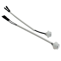 Sonde de température à thermistance NTC 100K SHAN WEI SW-10605, précision 1°C, en alliage d'aluminium, gaine en fibre de verre et PVC, 2 conducteurs, personnalisable