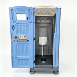 Toilettes publiques portables en plastique HDPE sur mesure, design moderne, best-seller, avec toilettes à la turque monobloc - Product Image 1