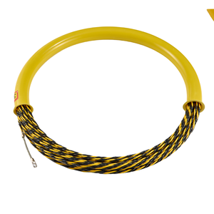 6mm 50m de Long PET électrique poisson bande câble extracteur Kit conduit Rodder enfileur fil électrique tirant outil avec Tube d'emballage jaune - Product Image 4
