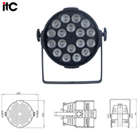 Projecteur LED RGB à mélange de couleurs, contrôle DMX512, programmes automatiques, 4/8 canaux, protection IP20, aluminium moulé sous pression, couleur 3200K-7200K