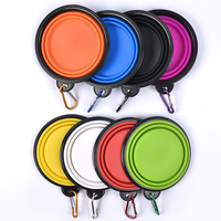 Bols pliables en silicone pour animaux de compagnie avec logo personnalisé - Sans BPA, qualité alimentaire, pliables, pour voyage, eau et nourriture - Prix usine