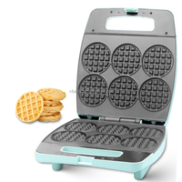 Aifa Mini gaufrier électrique rond et détachable, machine à faire griller des beignets, des œufs, des cupcakes