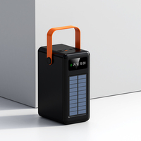 Batterie Externe Solaire 120000mAh Étanche Portable pour Extérieur avec Double Port USB et Lampe Torche pour Camping et Urgences