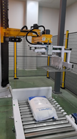Robot de palettisation industriel de type colonne, machine de palettisation automatique pour sacs tissés avec pince à fourches pour ligne d'empilage de sacs
