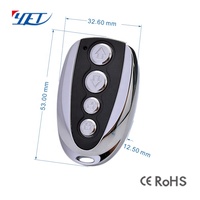 Télécommande sans fil RF pour porte de garage YET003 Clone Code 6V, interrupteur de porte électrique, porte-clés