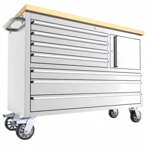 Pulage OEM ODM di động bàn làm việc lắp ráp công cụ lớn hộp có thể khóa tủ lưu trữ với bánh xe cho nhà để xe hội thảo - Product Image 4