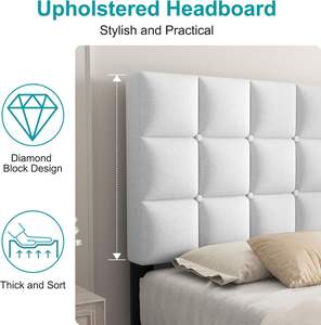 Lit de rangement réglable de conception nouvelle, vente en gros d'usine, style italien/minimaliste, luxueux, cadre à lattes, tête de lit, écologique, durable - Product Image 5