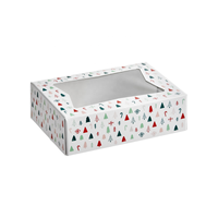 Maßgefertigte Donut-Boxen mit Fenster und Dip-Cup-Einsatz für Sortierte Mini-Donuts Süßigkeiten-Geschenkbox Katzenbett-Tunnel Biologisch Abbaubare Lunchbox