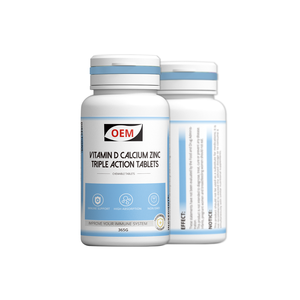 Comprimés triple action OEM <span class=keywords><strong>Vitamine</strong></span> <span class=keywords><strong>D</strong></span> Calcium <span class=keywords><strong>Zinc</strong></span> à absorption élevée – Complément nutritionnel quotidien facile à prendre pour adultes – Soin quotidien - Product Image 5
