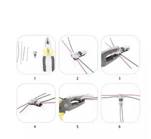 I/T Loại Mà Không Tước Nhanh Splice Dây Nối Scotch Khóa Uốn Thiết Bị Đầu Cuối Cho 22-18AWG LED Strip Xe Kết Nối Âm Thanh - Product Image 6
