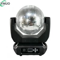 Yinuo Best 120W Moving Head Mirror Ball Light DMX512 LCD Display Auto Rotate Reflective Disco Light for Wedding Party Bar&KTV