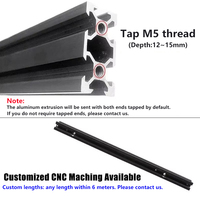 Profilé en aluminium extrudé industriel standard européen V-Slot 2040, rail linéaire en alliage pour imprimante 3D CNC DIY - Prix de gros