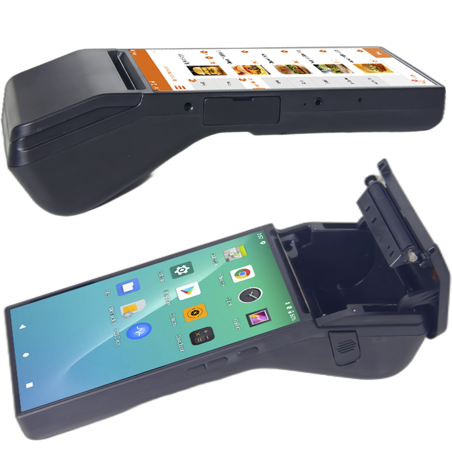 7 Inch FHD Touch Screen Android Handheld POS Terminal POS System with 80mm Thermal Receipt Printer NFC 4G Free Retail App Demo