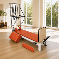 Lit de Pilates en alliage d'aluminium avec tour à ressorts réglable pour usage domestique, studio ou équipement de salle de sport commerciale