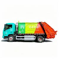 Promotion : Camion à ordures compacteur Dongfeng Dolica 8m³ à énergie nouvelle, camion de collecte des déchets 100% électrique