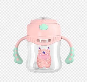 Biberón de agua para bebé, sin BPA, tritán, de plástico, con dibujos animados, ecológico - Product Image 3