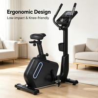 Bicicleta Estática Magnética K-FIT GS-8760BP, Equipo de Gimnasio Comercial de Alta Gama, Programable, Resistente, para Uso Doméstico