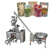 Machine de remplissage et d'emballage automatique Gloex, facile à utiliser, avec PLC, pour 1 kg à 3 kg de farine dans des sacs en papier kraft et des sachets refermables