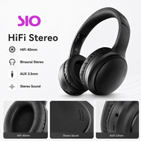 Casque sans fil 5.3 supra-auriculaire étanche IP65 Stéréo HiFi avec haut-parleur 40 mm Autonomie de 50H OEM ODM Certifié CE