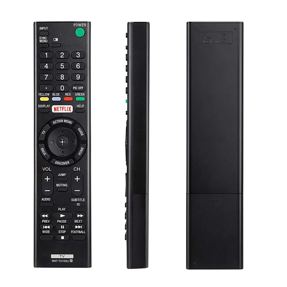 RMT-TX100U Universal Remote Control for Sony TV Remote for All Sony bravia LCD LED HD Smart TVs with Netflix Buttons