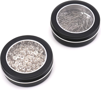 Offre Spéciale noir 4OZ recyclable épice cosmétique menthe bonbons stockage pot en aluminium bougie décorative étain clair PVC fenêtre nourriture parfum